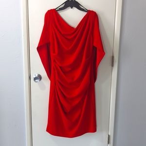 Betsy & Adam Red Jordan Cocktail Dress 18